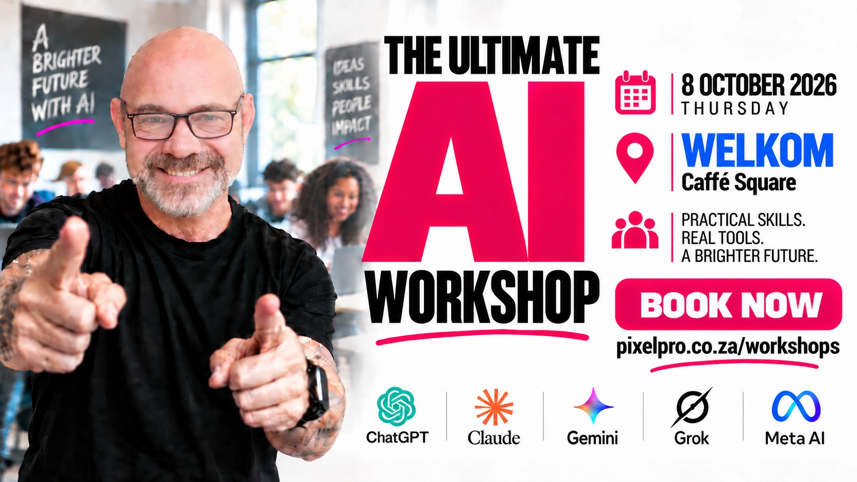 Pixel Pro Media AI workshop in Welkom